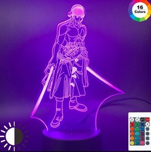 One Piece Roronoa Zoro Lamp RGB W Remote